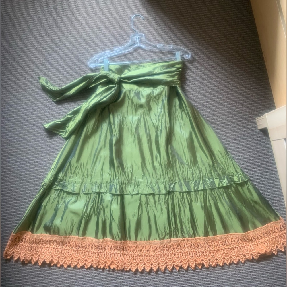 Sugarlips Olive and Coral Skirt